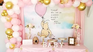 Decoracion de winnie poohbaby shower [upl. by Werdnael]