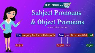 Subject Pronouns And Object Pronouns  English  Grade5  Tutway [upl. by Ahseek]