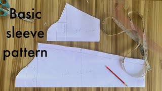 How to draft a basic sleeve patternbeginner’s friendly [upl. by Woods]