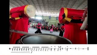 Gita Bahana Smepsa GPJB 2024 Snare Cam with Full Transcription Azka Danial Umam [upl. by Ley908]