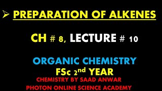 Preparation of Alkenes Dehalogenation of Vicinal Partial HydrogenationCh 8Class 12FSc 2nd Year [upl. by Rodgers]