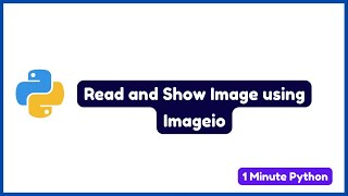 How to read and show image using Imageio [upl. by Dnalon]