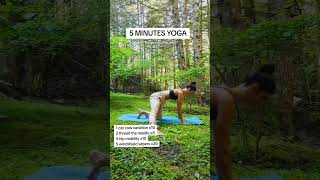 5Minute Daily Yoga for Busy Mornings yoga shorts Fitness [upl. by Saucy]