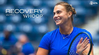 Recovery with WHOOP How Aryna Sabalenka managed stress during US Open title run 🪫🏆 [upl. by Lenahc]