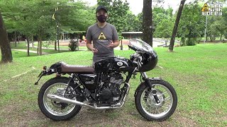 2020 CMC XY400i Cafe Racer review [upl. by Zennas535]