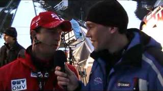 Skisprung TV Interview mit Alexander Pointner 4Schanzentournee  01012010 [upl. by Enoyrt]