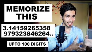 Memorize the first 100 digits of Pi in 5 Minutes Method to Memorize Any number Mental Maths3 [upl. by Nasia]