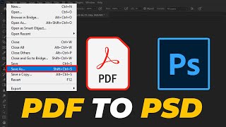 How to Convert PDF to PSD in Photoshop 2024  Tutorial For Beginner [upl. by Kemme]