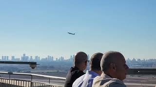 Watching flights takeoff from Ben Gurion Airport from ATC tower rooftop [upl. by Aeniah]