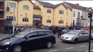 West Brom fans running from Stoke fans [upl. by Harden342]