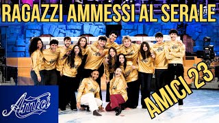 I 15 RAGAZZI DI AMICI 23 AMMESSI AL SERALE 2024  SQUADRE MAGLIE BALLO E CANTO Magliati [upl. by Nesnej608]