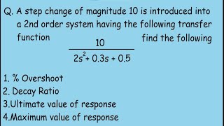 Second Order Systems Process Dynamics amp Control [upl. by Lenka]