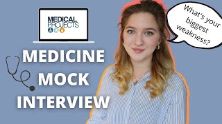 MEDICINE MOCK INTERVIEW  Answering common questions [upl. by Anelem]