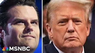 Trump all in on Gaetz and urging GOP senators to back him [upl. by Ytoc209]