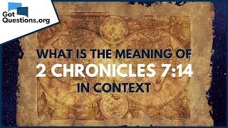 WHAT IS A TRICK BAG BIBLE VERSE II CHRONICLES 714 [upl. by Torbert377]