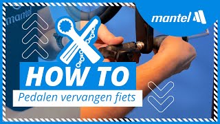 RACEFIETS PEDALEN VERVANGEN Mantel Howto [upl. by Naenaj]