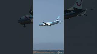 TUIfly Belgium Landing Lanzarote ACE from Brussels BRU [upl. by Fast]