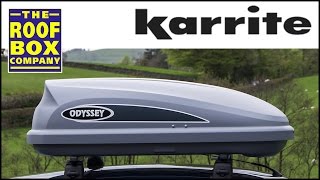 Karrite Odyssey 325 roof box  How to fit on steel roof bars [upl. by Natelson]