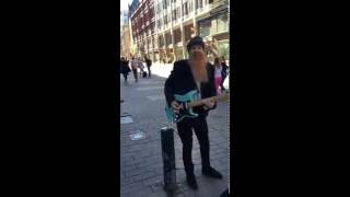 Billy Gibbons of ZZ Top Aleksanterinkatu Helsinki Finland [upl. by Etterrag]