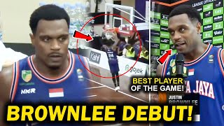 JUSTIN BROWNLEE INDONESIA DEBUT PAKITANG GILAS AGAD Best Player pa sa Laro [upl. by Aryl100]