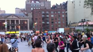 Flash Mob Marriage Proposal  July 19 2012 Dance Mob Nation NYC [upl. by Kerri]