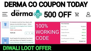 derma co coupon today  derma co coupon code  diwali offer 500 off [upl. by Wixted]