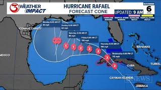 Hurricane Rafael set to make landfall in Cuba before moving into Gulf of Mexico [upl. by Gant977]