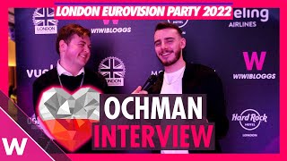 Ochman  quotRiverquot Poland 2022 INTERVIEW  London Eurovision Party 2022 [upl. by Neehs624]