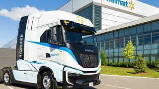 Walmart Canada Launches Nikola HydrogenElectric Semi in Mississauga [upl. by Notac]