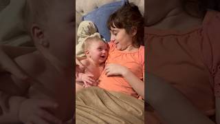 My 10 week old giggling amp cuddling with his big sister babyvideos cutebaby family babylaughing [upl. by Tayler]