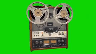 Green Screen Vintage Reel to Reel Recorder [upl. by Enidaj88]