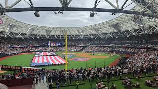 USA National Anthem at MLB London Series 2024  Phillies Vs Mets [upl. by Alana673]