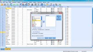 SPSS 24 Tutorial 9 Correlation between two variables [upl. by Yokum]