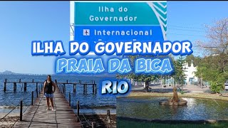 Praia da Bica na Ilha do Governador Um passeio de praia quiosques e restaurantes 😊 [upl. by Yrreb676]