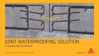 Sika® Waterbar  waterstops for joint sealing [upl. by Sellig]