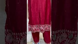 Maroon Color Kurta with dupatta and bottom G72 ladyfamina shorts viralvideo womensclothing [upl. by Philipson]