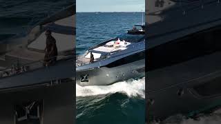 Riva yacht bow  top view [upl. by Ecirtaemed]