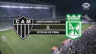 Gols  AtléticoMG 1 x 1 Atlético Nacional COL  Libertadores 2014  01052014 [upl. by Nahtnanhoj]