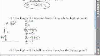 1D Kinematics Basic free fall example problems [upl. by Tilda]