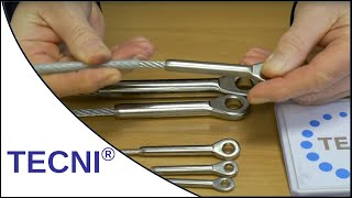 How To Fit Stainless Steel Eye Fittings [upl. by Shanahan]