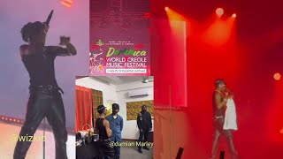 wizkid made another history as he perform his unreleased songs 🔥 with Damian Marley In Dominica [upl. by Abbottson]