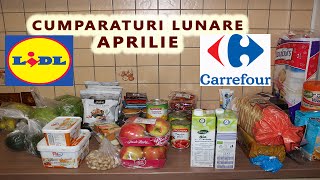 Cumparaturi lunare Aprilie Lidl CarrefourMonthly Haul April Lidl Carrefour [upl. by Elisha]