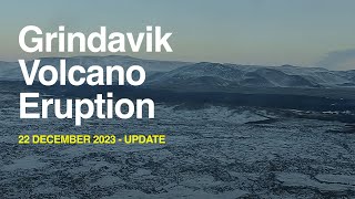 No visible eruption activity  Iceland Volcano Update 22 december 2023 [upl. by Dredi]