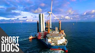 Building Offshore Wind Farm in the North Sea  Free Documentary Shorts [upl. by Rowney]