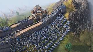 Age of Empires 4  MASSIVE MOUNTAIN PASS DEFENSE [upl. by Letsirc]