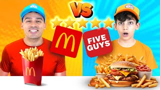 McDonald’s vs Five Guys The Ultimate Delivery Food Champion [upl. by Lathrope]