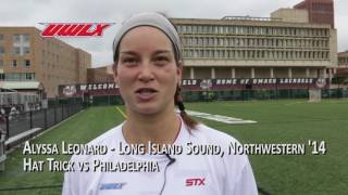 UWLX Alyssa Leonard Postgame vs Philadelphia Force  June 11 [upl. by Avirt672]