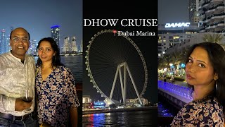 Dhow Cruise in Dubai Marina 🇦🇪 Dinner on Cruise [upl. by Giustina486]