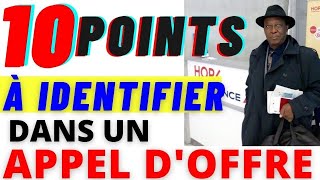 10 POINTS A IDENTIFIER DANS UN APPEL DOFFRE [upl. by Wales482]