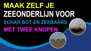 Onderlijn maken voor schar bot gul wijting en zeebaars [upl. by Eesdnil]